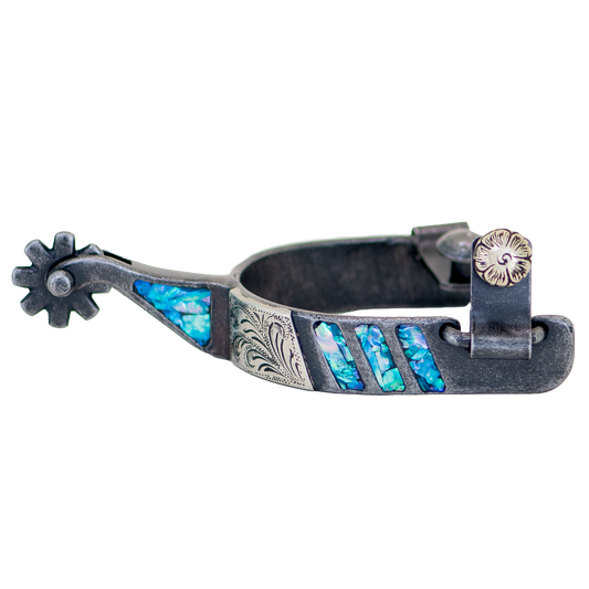 Cowboy Tack Turquoise Medium Cup Rowel Spur
