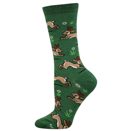 Socksmith Bamboo Jolly Jackalopes Green
