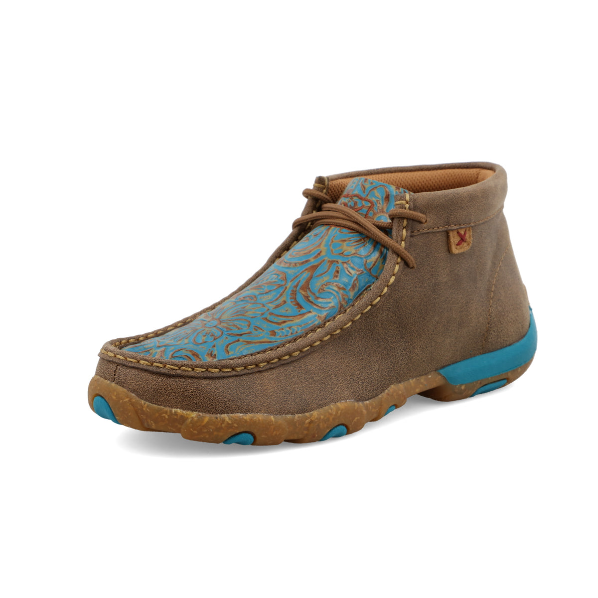Twisted X Driving Moc Bomber/Turquoise Scrolling