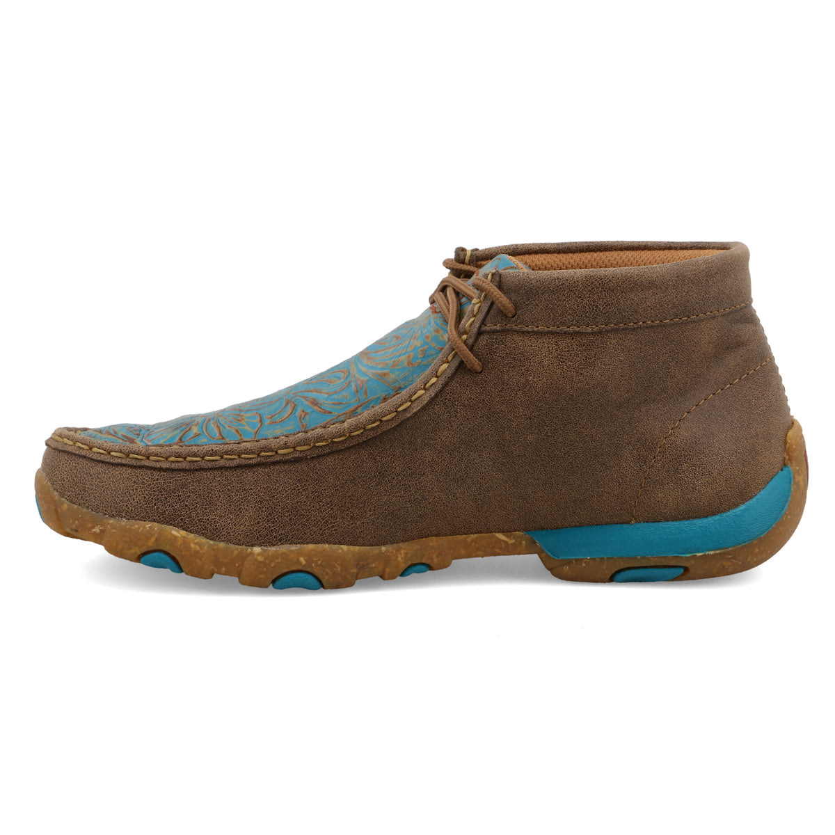 Twisted X Driving Moc Bomber/Turquoise Scrolling