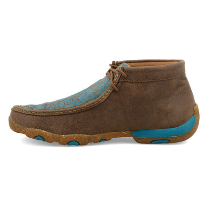 Twisted X Driving Moc Bomber/Turquoise Scrolling