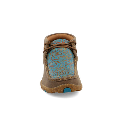 Twisted X Driving Moc Bomber/Turquoise Scrolling