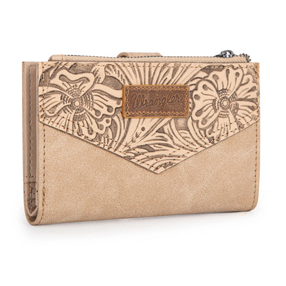 Montana West Wrangler Floral Tooled Card Holder