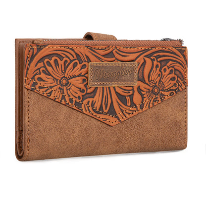Montana West Wrangler Floral Tooled Card Holder