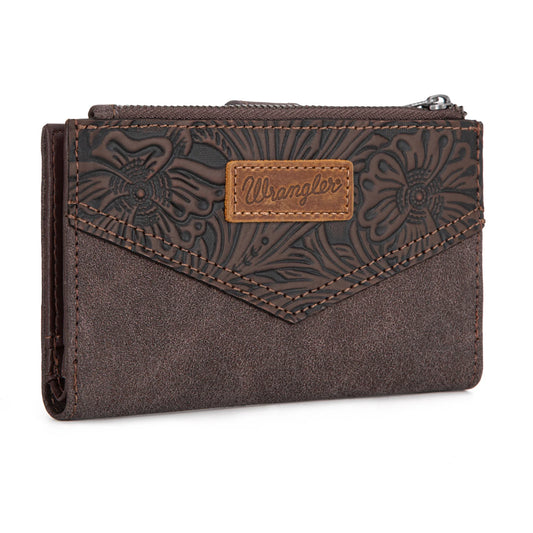 Montana West Wrangler Floral Tooled Card Holder