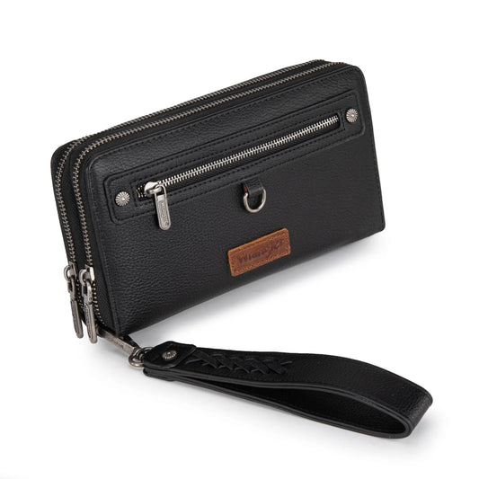 Wrangler Dual Zipper Large Wallet