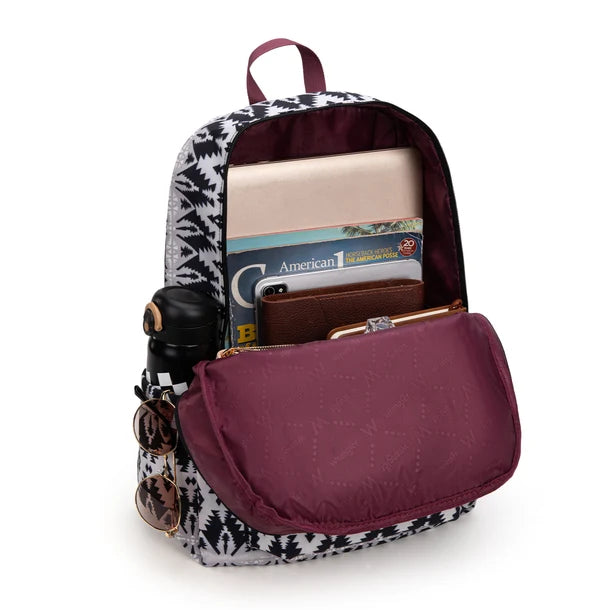 Montana West Wrangler Aztec Print Backpack