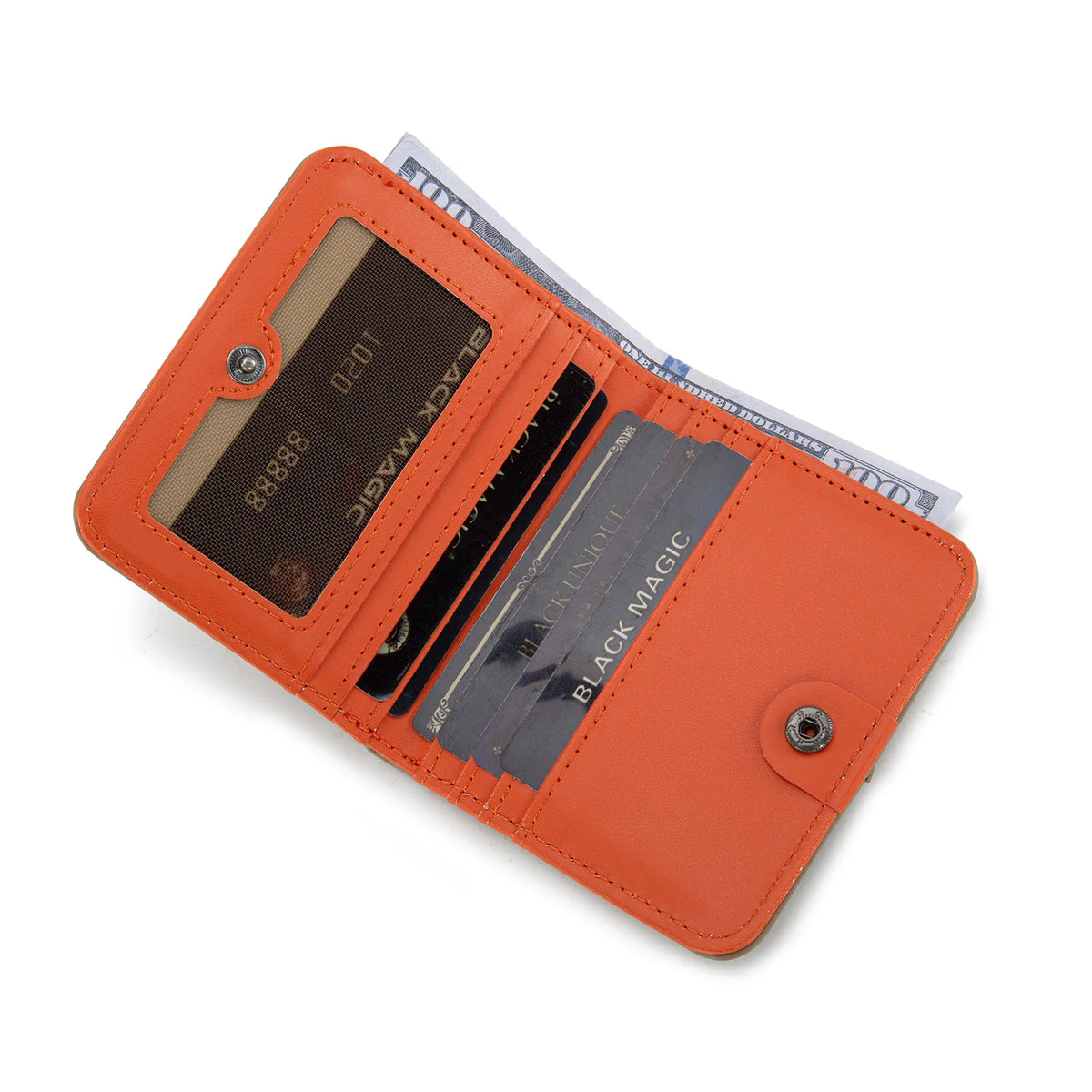 Wrangler Solid Color Small Bi-fold RFID Wallet