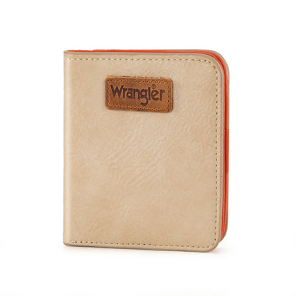 Wrangler Solid Color Small Bi-fold RFID Wallet
