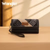 Montana West Wrangler Denim Woven Tri Fold Wristlet/Wallet