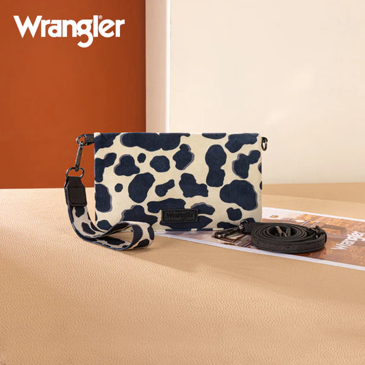 Montana West Wrangler Cow Print Wallet/Wristlet/Crossbody