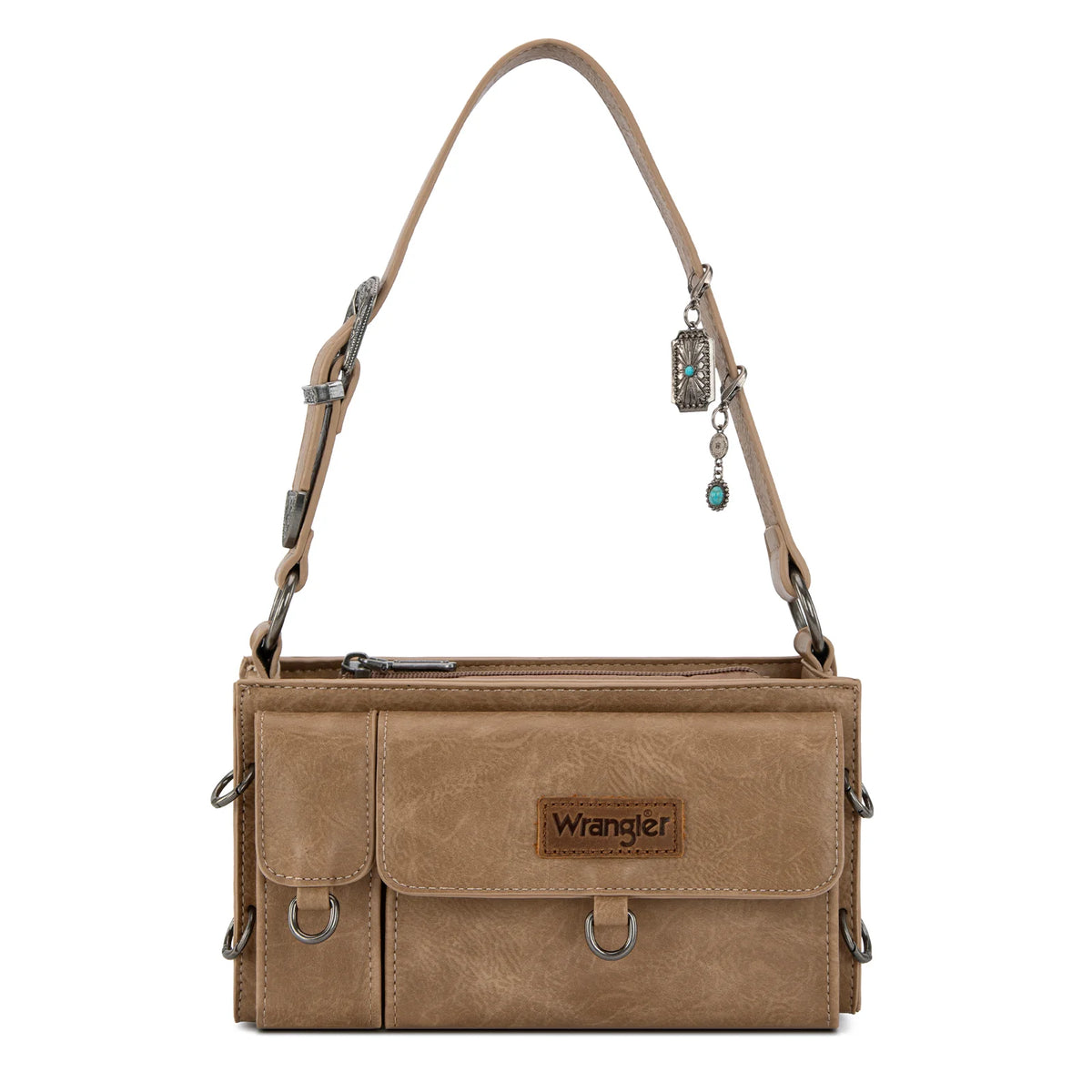 Montana West Wrangler Buckle Charm Small Shoulder Bag