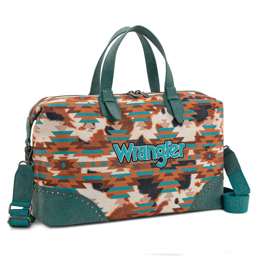 Wrangler Aztec Print Duffle Crossbody