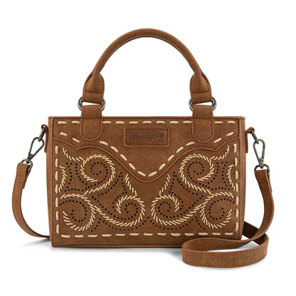 Wrangler Embroidered Swirl Mini Satchel Crossbody