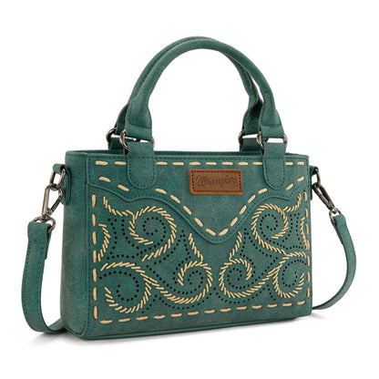 Wrangler Embroidered Swirl Mini Satchel Crossbody