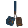Montana West Wrangler Logo "W" Embroidered Dual Pouch Wristlet