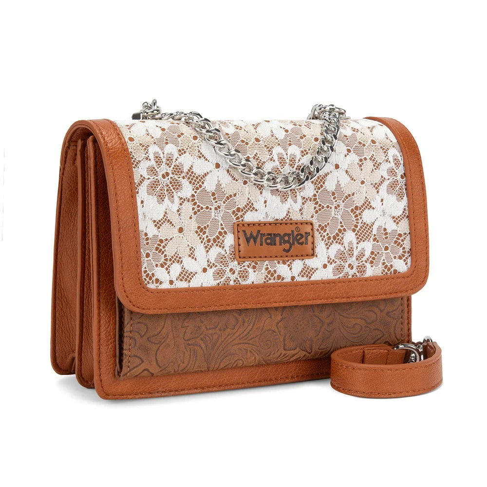 Montana West Wrangler Chick Lace Chain Shoulder Bag