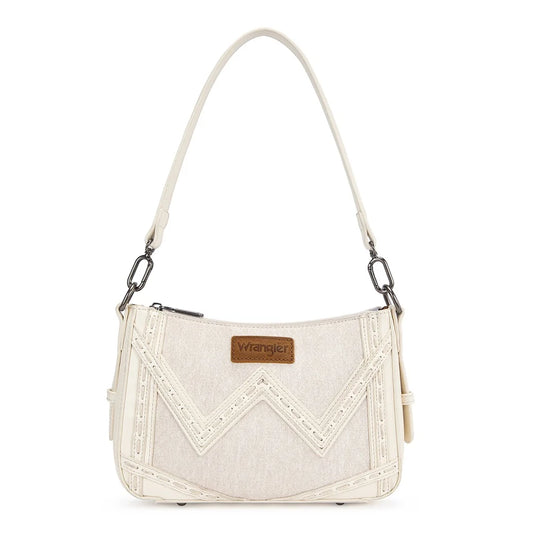 Montana West Wrangler Western Chevron Contrast Stitch Satchel Bag