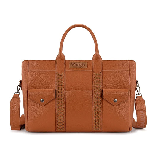 Montana West Wrangler Whipstitch Work Tote Bag/Crossbody