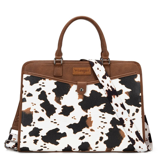 Montana West Wrangler Pebbled Faux Leather Laptop Brief Bag
