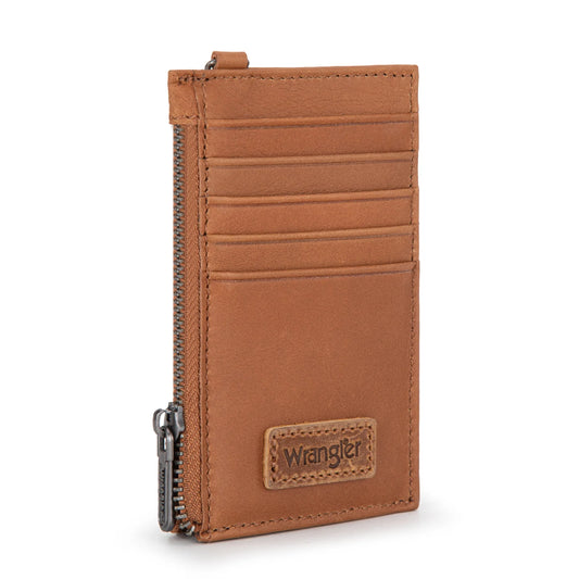 Montana West Wrangler Genuine Leather RFID Card Case Wallet