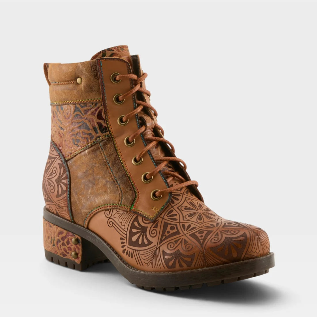 L'Artiste Whitefish Boots Tan Multi