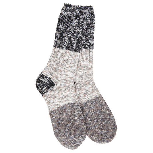 WSS Weekend Ragg Crew Colorblock Stone Multi