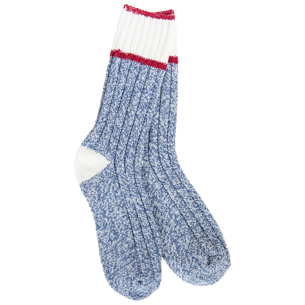 WSS Weekend Ragg Color Block Crew Blue/White/Red
