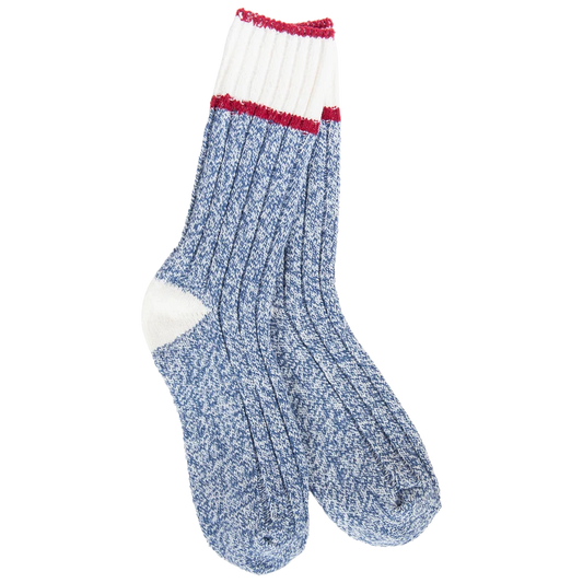 WSS Weekend Ragg Color Block Crew Blue/White/Red