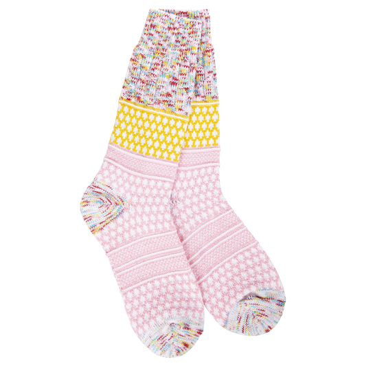 World's Softest Gallery Textured Crew Whimsical Multi