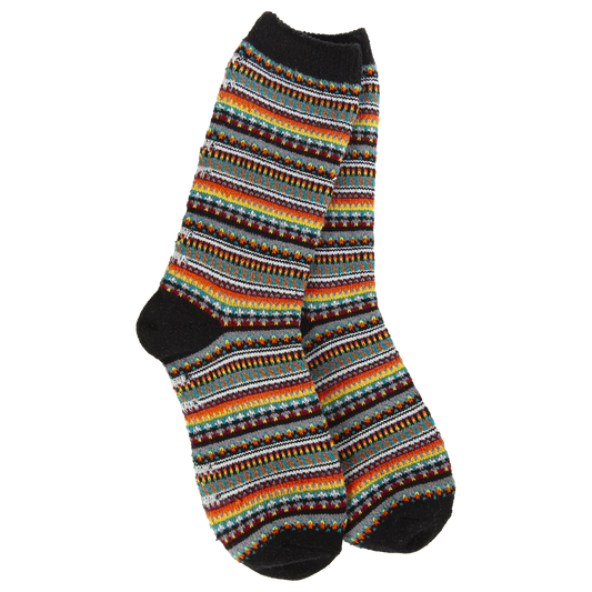 WSS Weekend Boho Crew Black Stripe