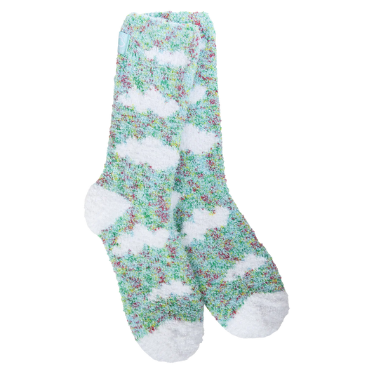 WSS Cozy Crew Cloud Aqua Blue Confetti