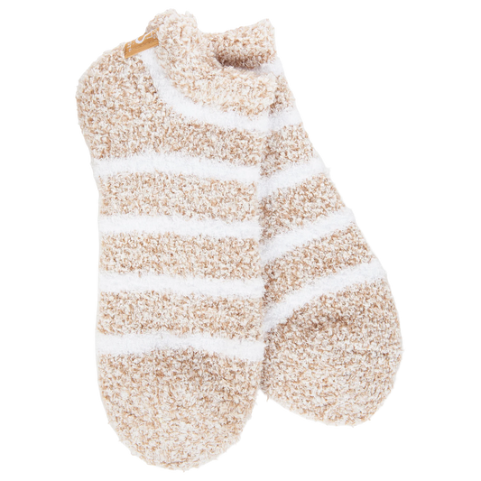 WSS Cozy Low Footie Sock Heather Oatmeal