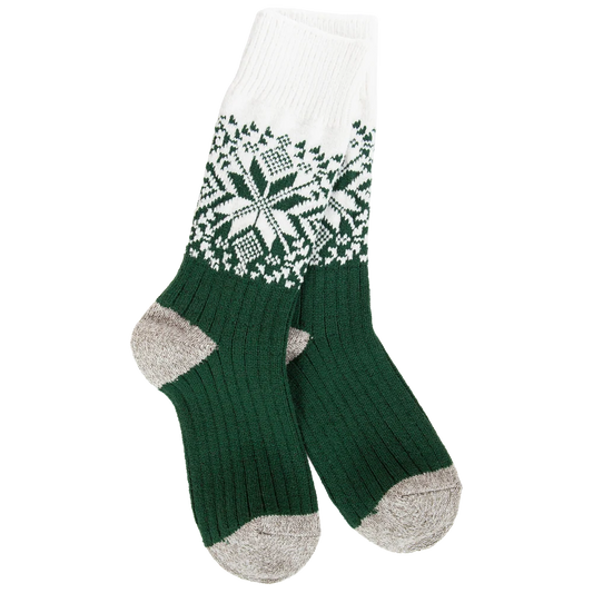 WSS Weekend Holiday Crew - Green/Ivory