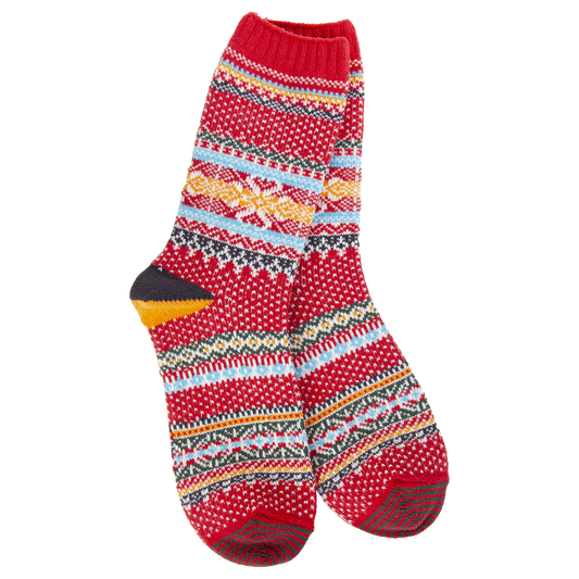 WSS Holiday Seasonal Crew Red Multi