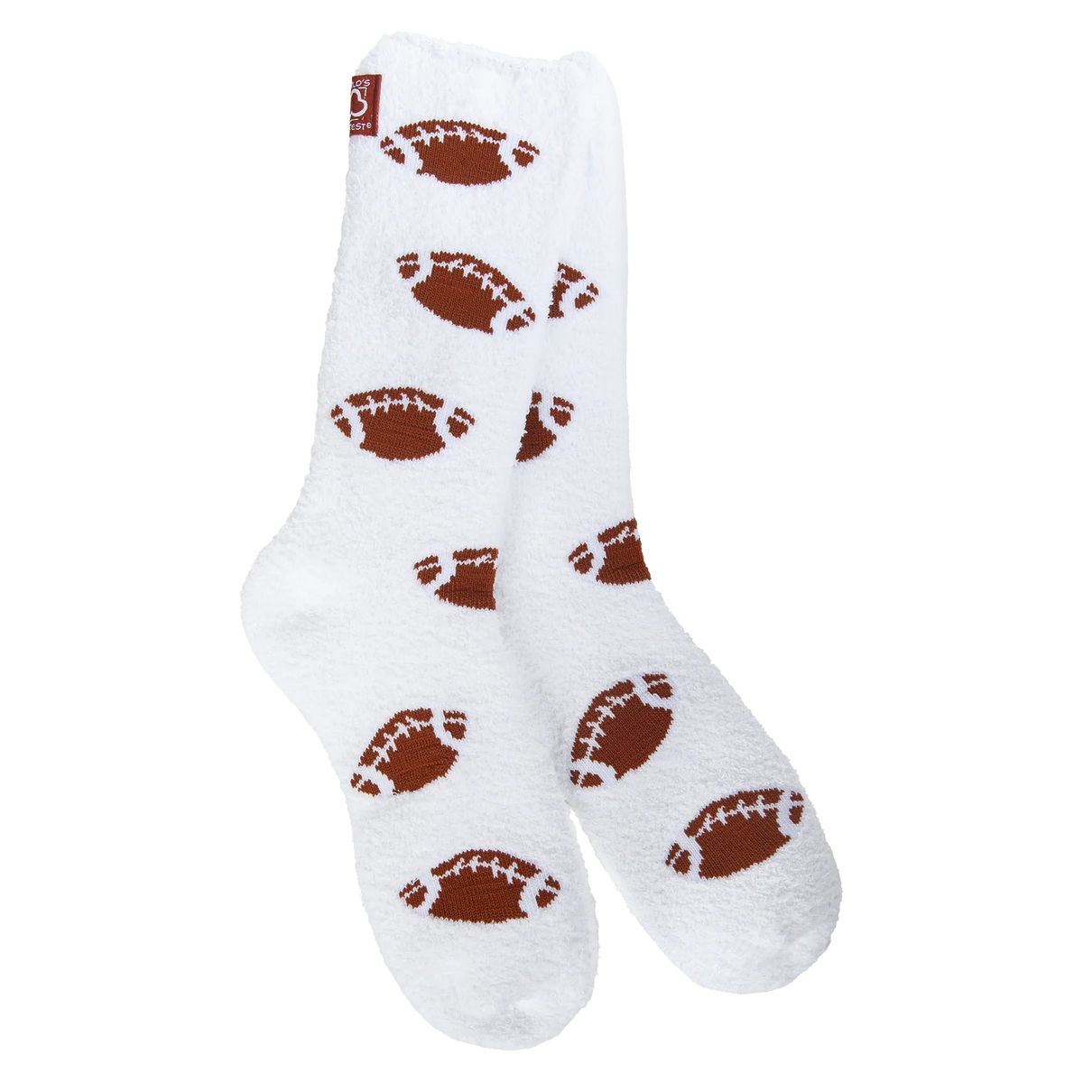 Worlds Softest Socks Cozy Crew Football