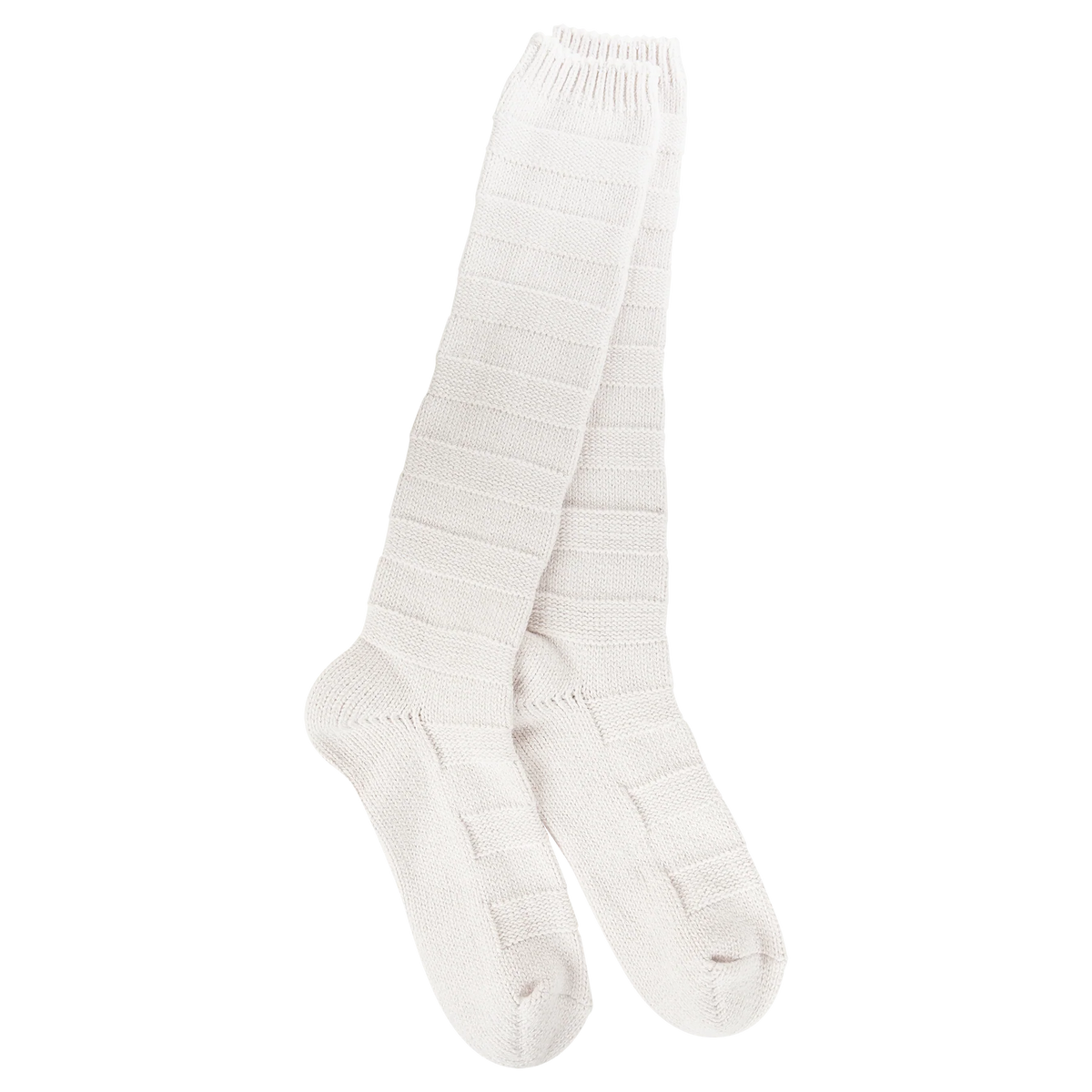 WSS Weekend Solid Stripe Knee High Oatmeal