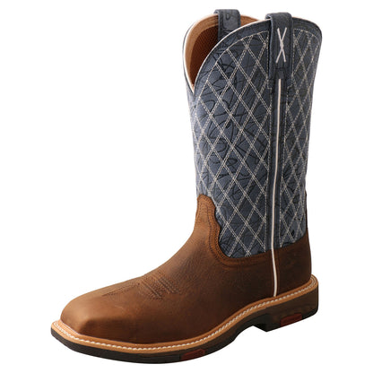 Twisted X Pull On Brown/Blue Composite Toe EH