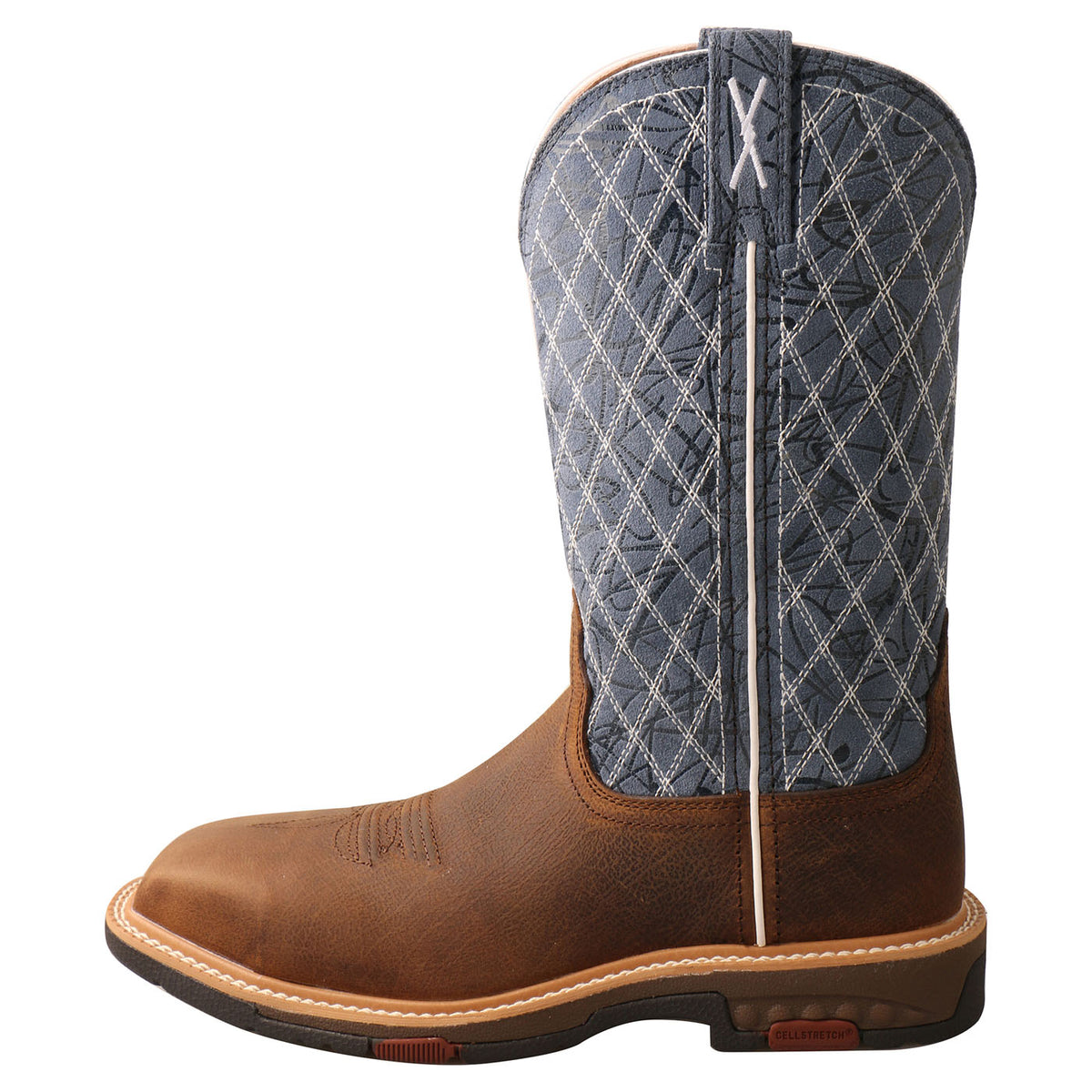 Twisted X Pull On Brown/Blue Composite Toe EH