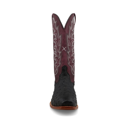 Twisted X Reserve Black Ostrich and Purple Potion