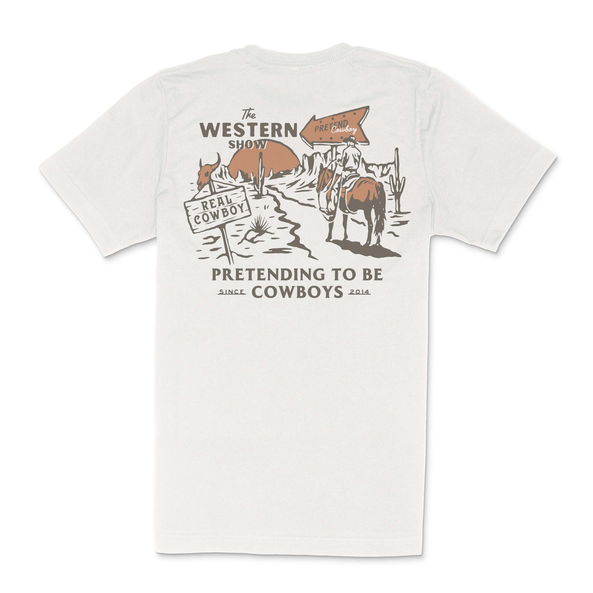 Sendero Western Show T-Shirt Vintage White