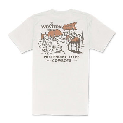 Sendero Western Show T-Shirt Vintage White
