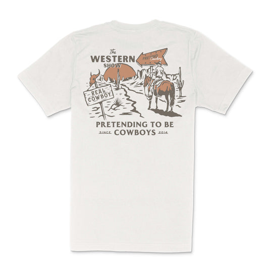 Sendero Western Show T-Shirt Vintage White