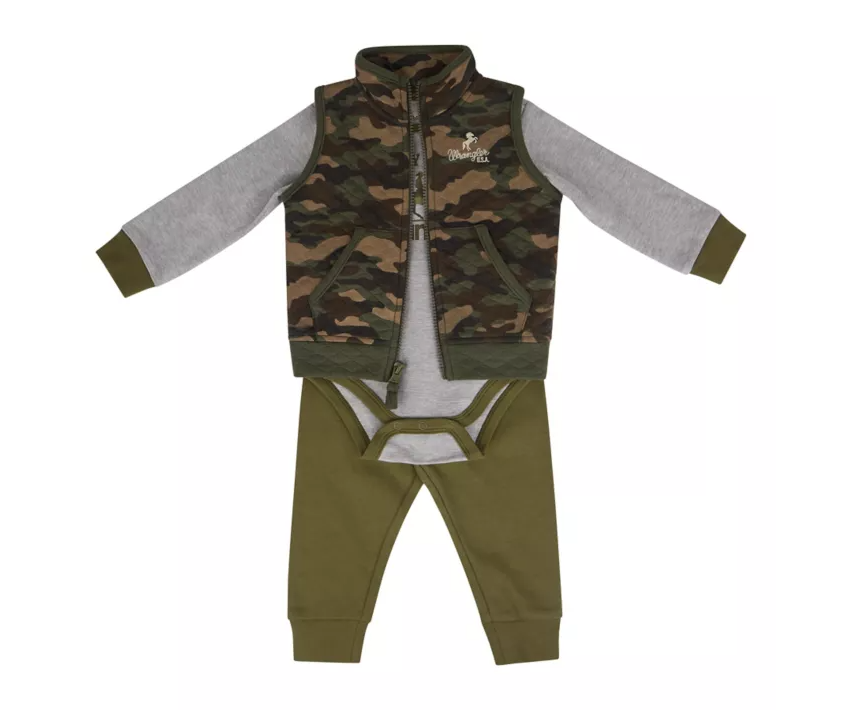 Wrangler 3-Piece Infant Camo set