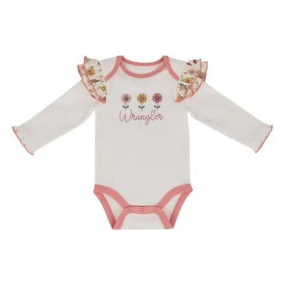 Wrangler 3-Piece Floral & Horse Print Body Suit Set