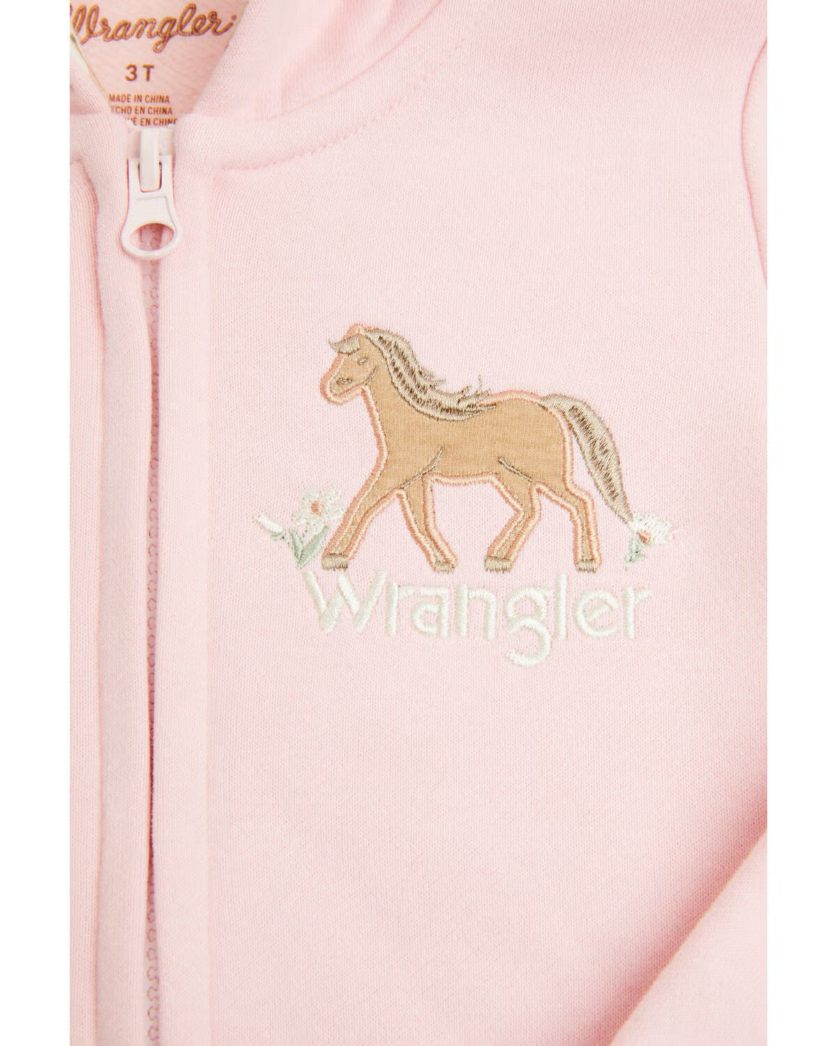 Wrangler Toddler Horse Hoodie Pink