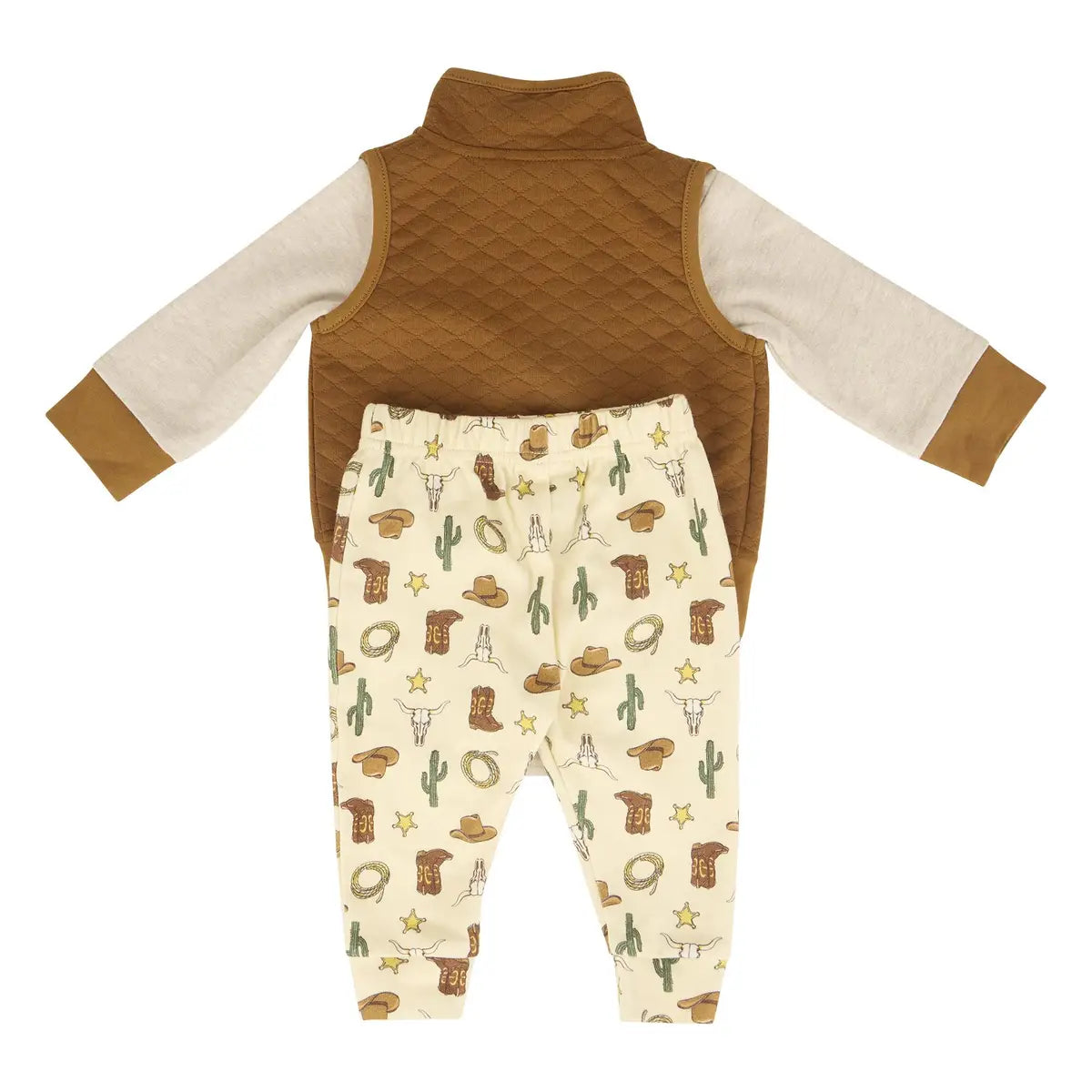 Wrangler 3-Piece Infant Clothing Set Western Motifs & Vest