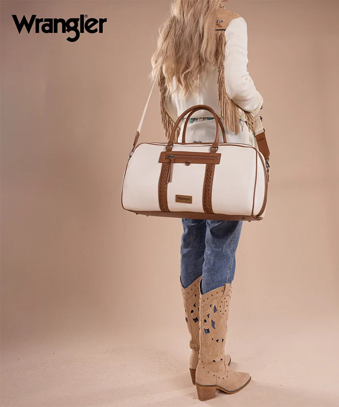 Montana West Wrangler Whipstitch Duffle Bag