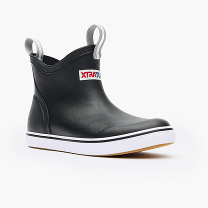 XtraTuf Kids Ankle Deck Boot Black