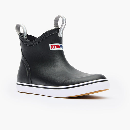 XtraTuf Kids Ankle Deck Boot Black